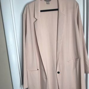 Blush pink blazer